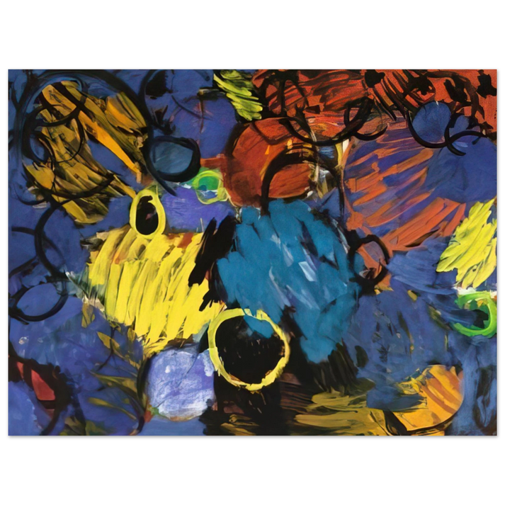 Ernst Wilhelm Nay - Motion - 1962 75x100 cm / 30x40inches Fine Art Poster