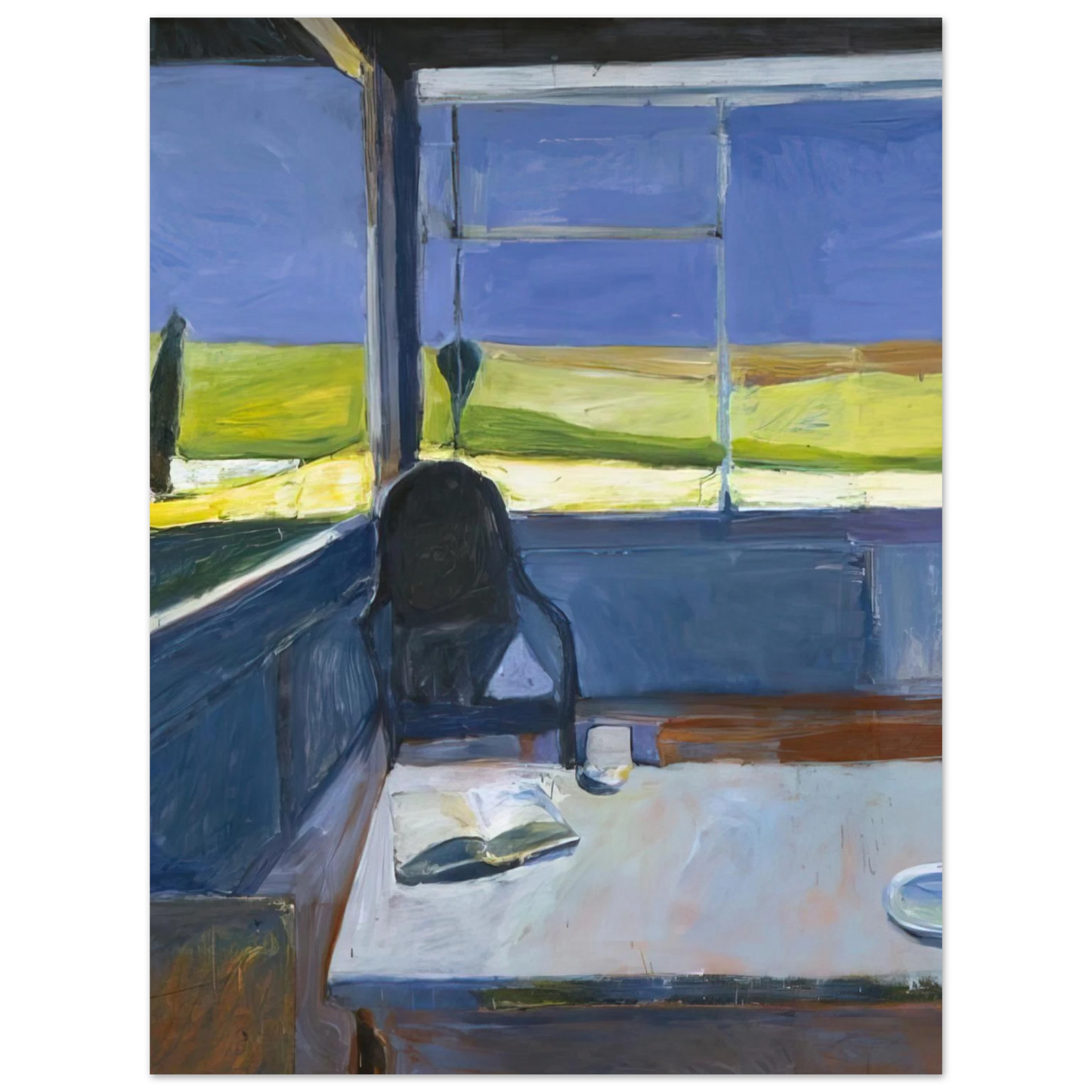 Richard Diebenkorn - Interior with Book 75x100 cm / 30x40inches Fine Art Poster
