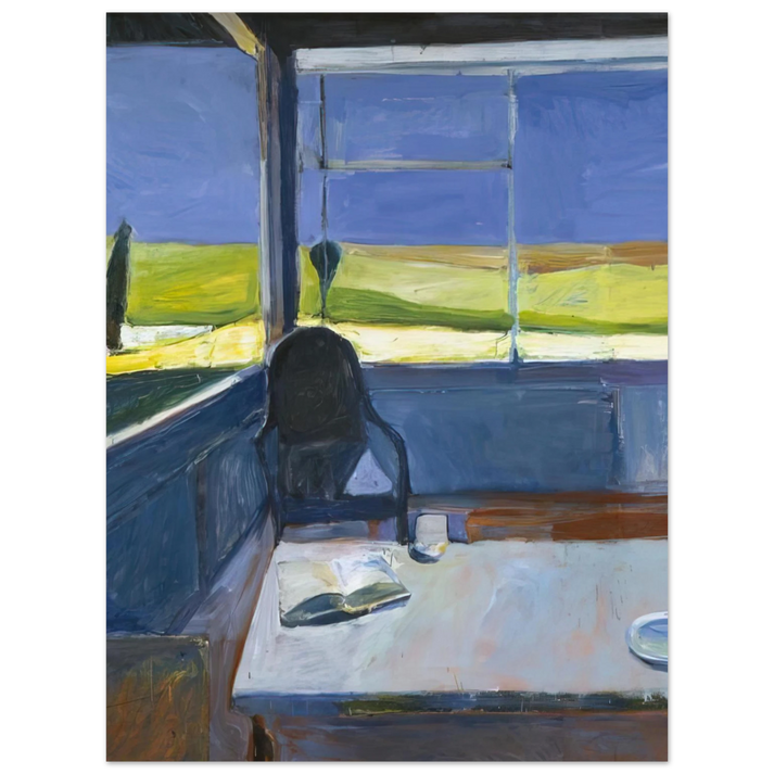 Richard Diebenkorn - Interior with Book 75x100 cm / 30x40inches Fine Art Poster