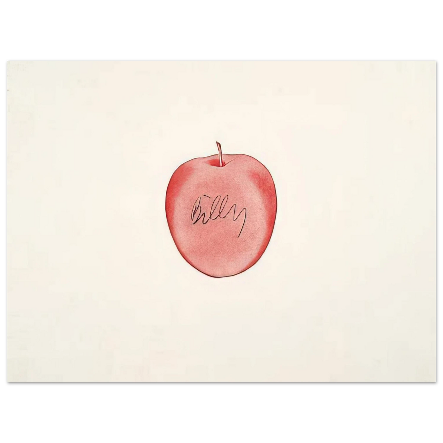 Billy Apple - Red Apple - 1996 75x100 cm / 30x40inches Fine Art Poster