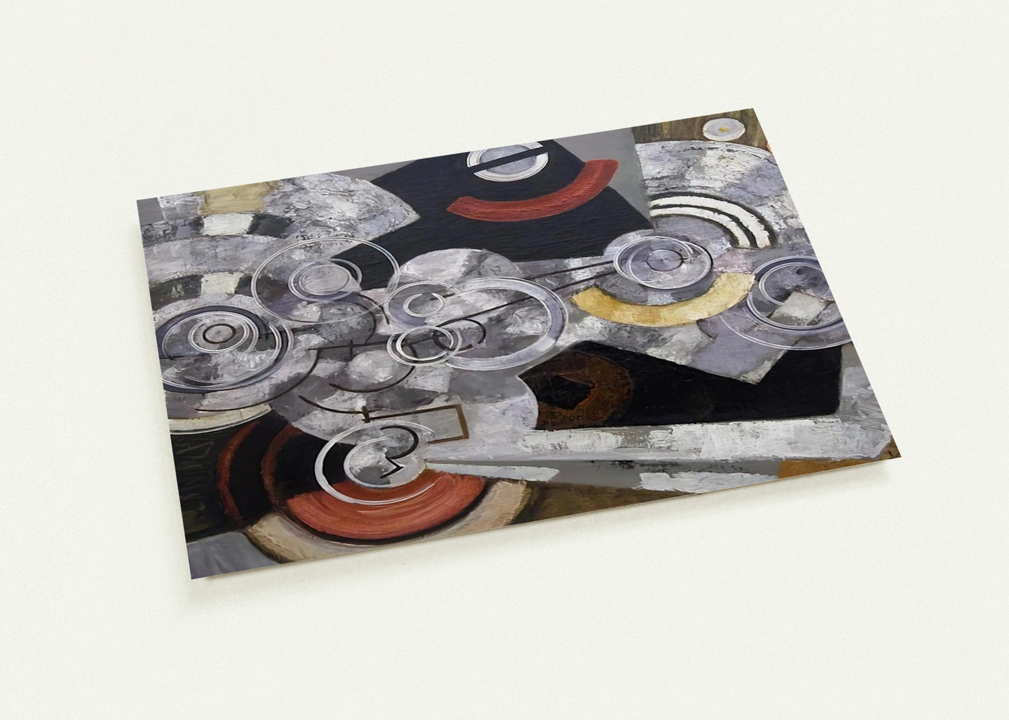 Fanny Machine - The machinery By Frantisek Kupka Pack of 10 Post Cards | Frantisek Kupka Post Cards | A6 (10.5 x 14.8 cm) - 4.1 x 5.8 inches
