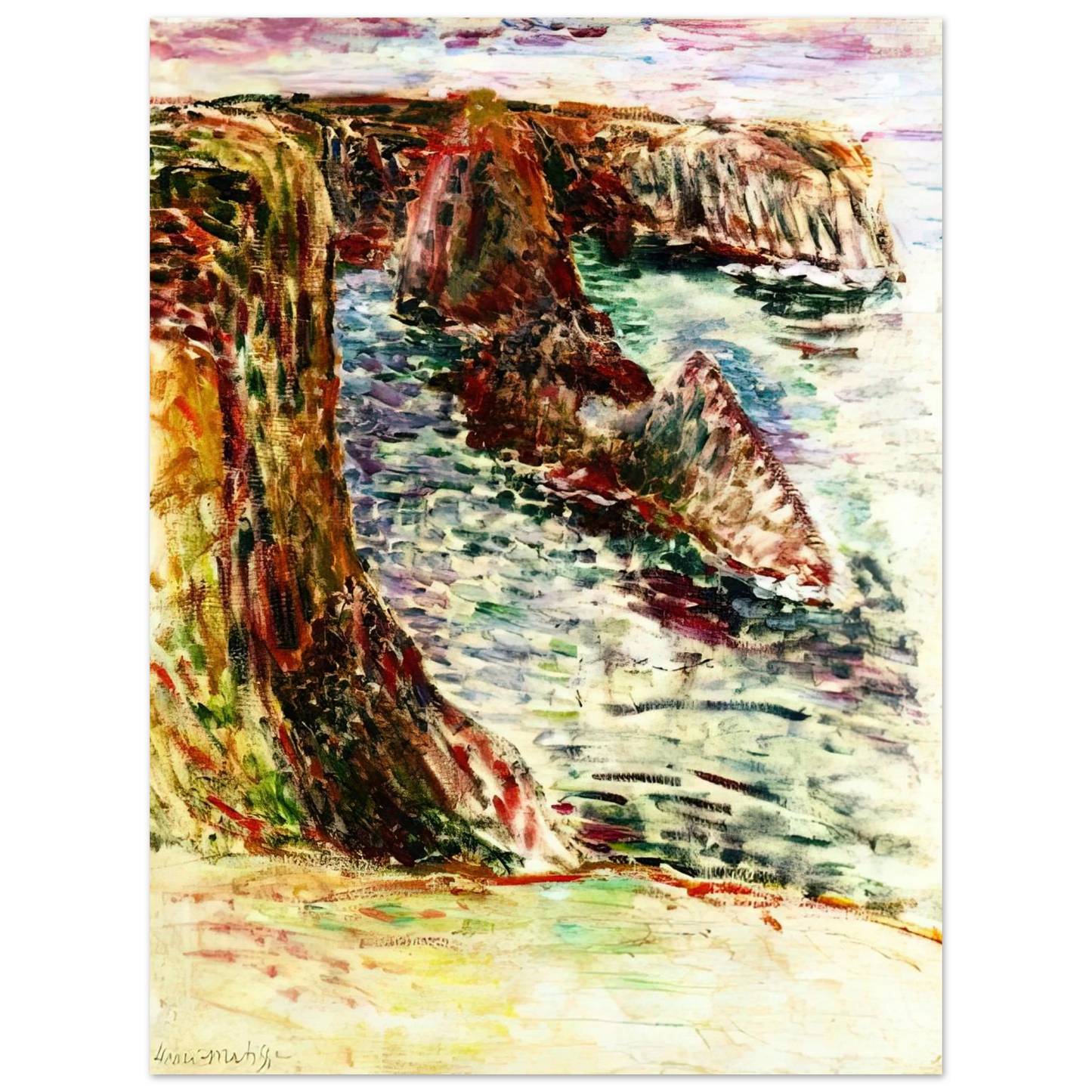Henri Matisse - BELLE ILE EN MER 1897 75x100 cm / 30x40inches Fine Art Poster