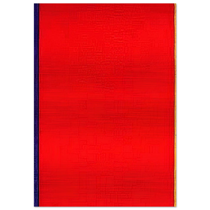 Who's Afraid of Red, Yellow, and Blue I - Barnett Newman Brushed Aluminum Print - 70x100 cm / 28x40 inches | Barnett Newman Aluminum Print | Barnett Newman Prints