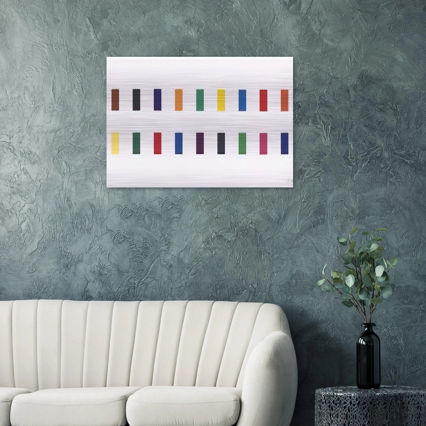 18 Colors Cincinnati - Ellsworth Kelly Brushed Aluminum Print - 70x100 cm / 28x40 inches | Ellsworth Kelly Aluminum Print | Ellsworth Kelly Prints