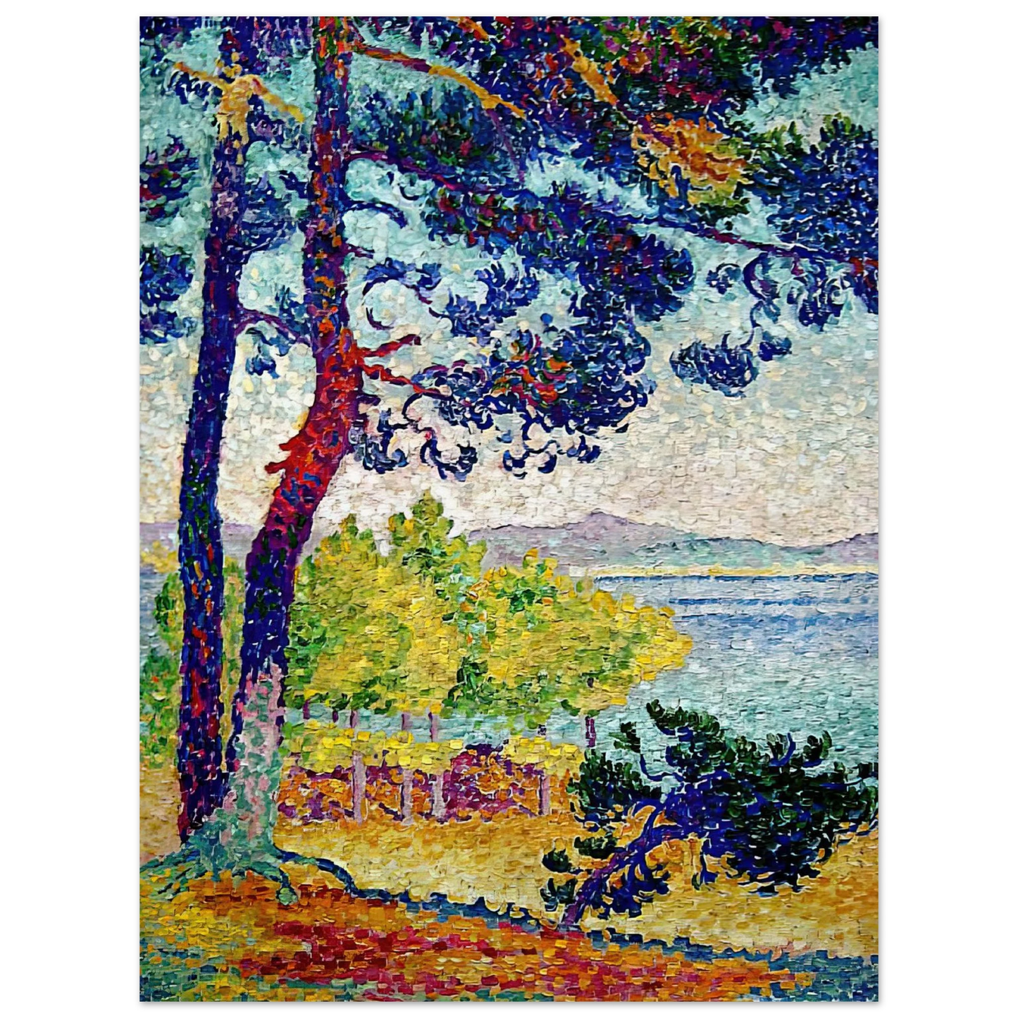 Henri-Edmond Cross - Afternoon at Pardigon, Var 75x100 cm / 30x40inches Fine Art Poster