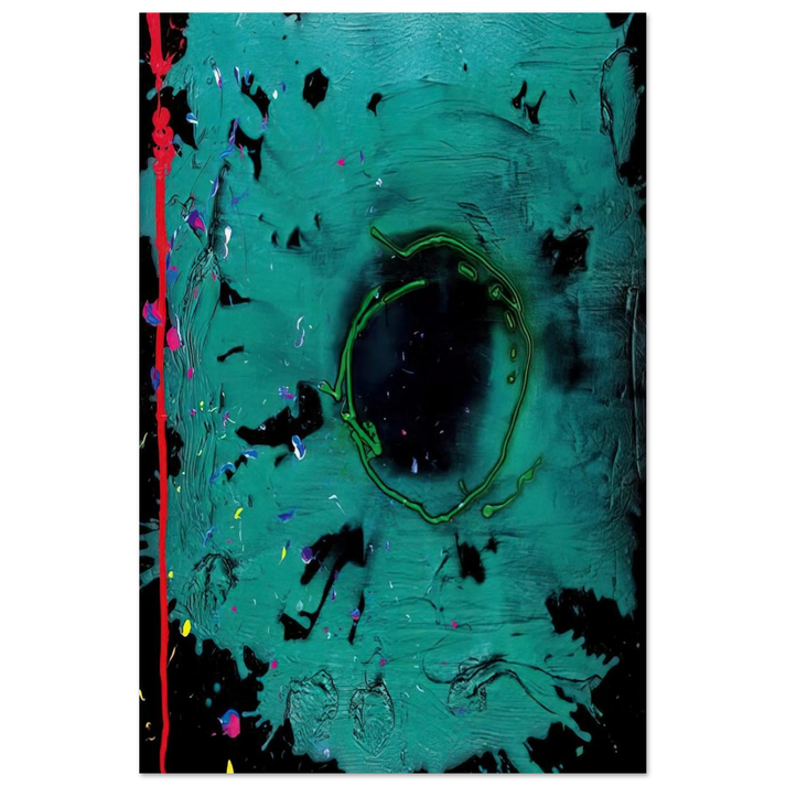 Eyes That Dream - 20.3.08 Clifford Dies - 2008 - John Hoyland Art Prints - 100x150 cm / 40x60″ inches | John Hoyland Poster | John Hoyland Prints