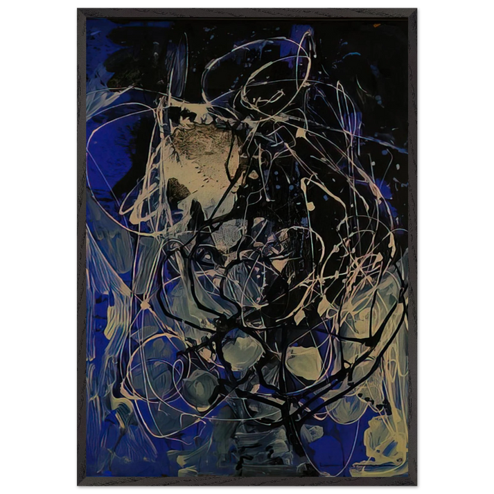 The Wind - Hans Hofmann 70x100 cm / 28x40 inches Framed Art Print – Black Wooden Frame