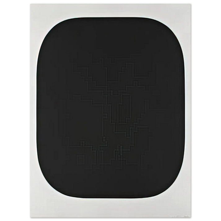 Ellsworth Kelly - Black Variation IV, from Second Curve series 75x100 cm / 30x40inches Fine Art Poster
