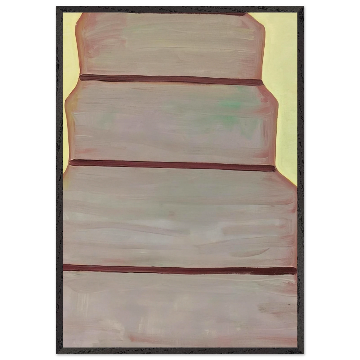 Untitled - 1998 N4 - Ralston Crawford 70x100 cm / 28x40 inches Framed Art Print – Black Wooden Frame