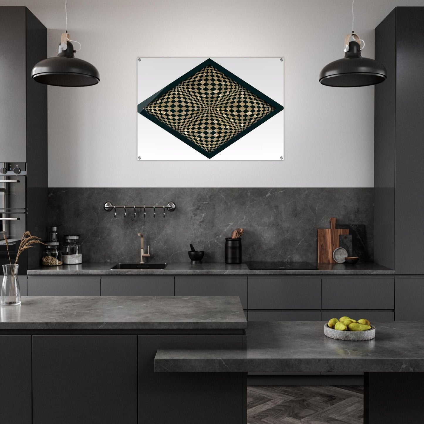 Oggetto ottico dynamico - Op Art - Dadamaino Acrylic Print - 70x100 cm / 28x40″ inches