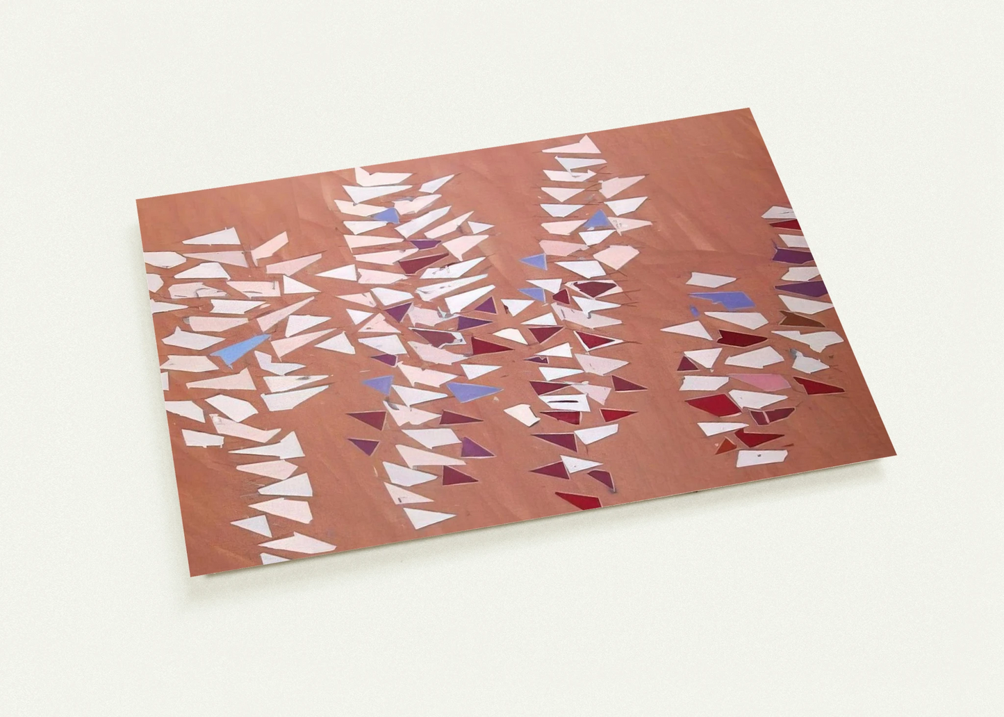 On Gray Pink - 1988 By Robert Goodnough Pack of 10 Post Cards | Robert Goodnough Post Cards | A6 (10.5 x 14.8 cm) - 4.1 x 5.8 inches