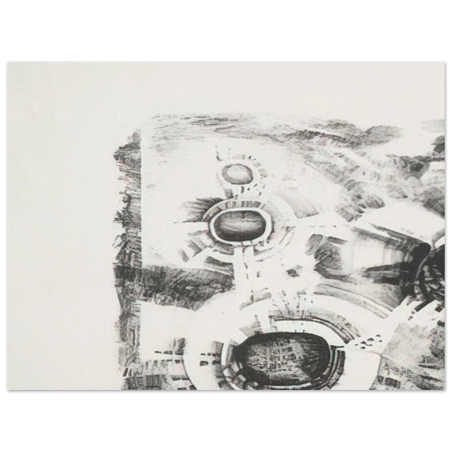 Lee Bontecou - SECOND STONE 1962 75x100 cm / 30x40inches Fine Art Poster