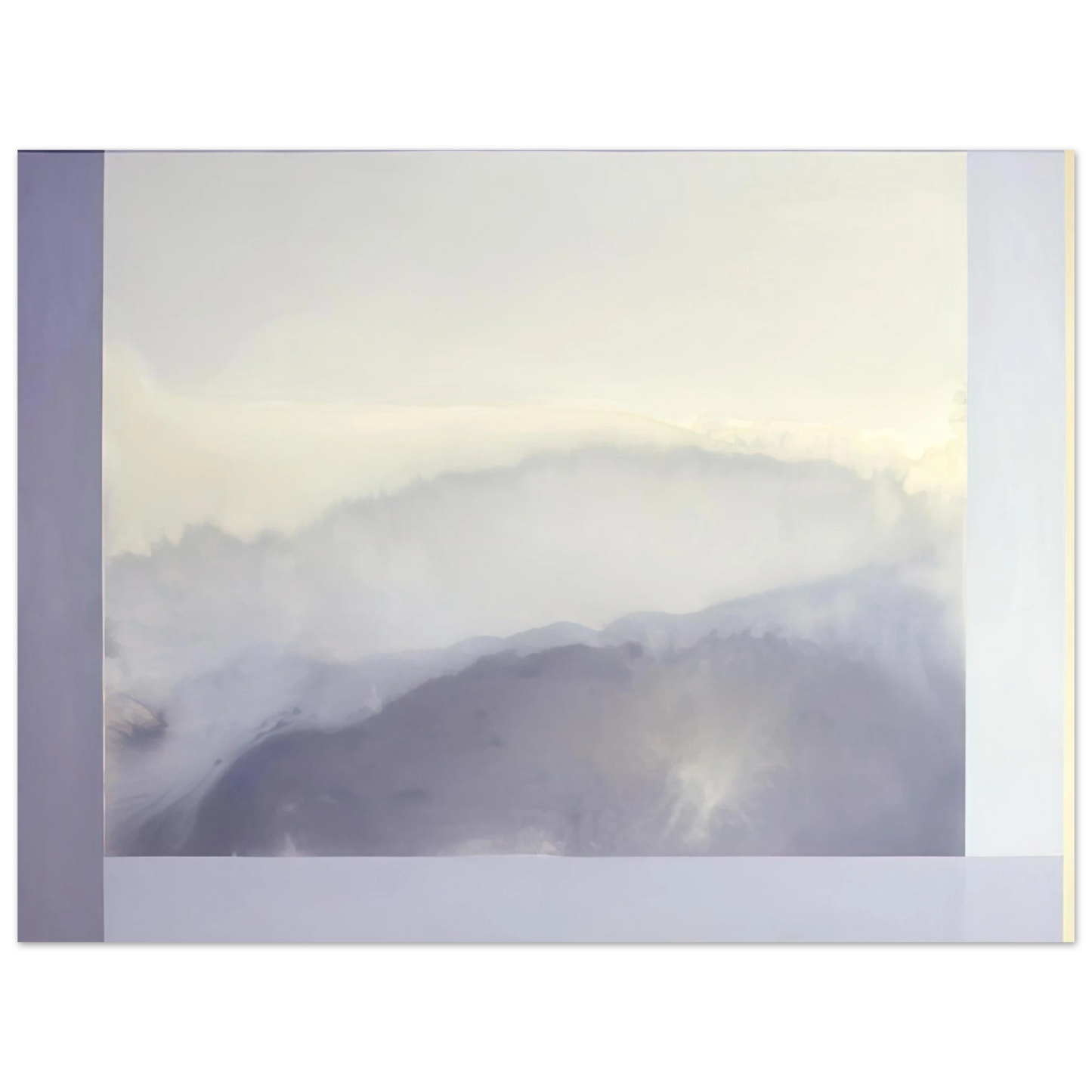 Ronnie Landfield - Approaching Arkansas - 1986 75x100 cm / 30x40inches Fine Art Poster