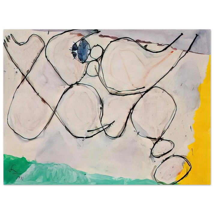Frank Lobdell - Untitled - 1971 75x100 cm / 30x40inches Fine Art Poster