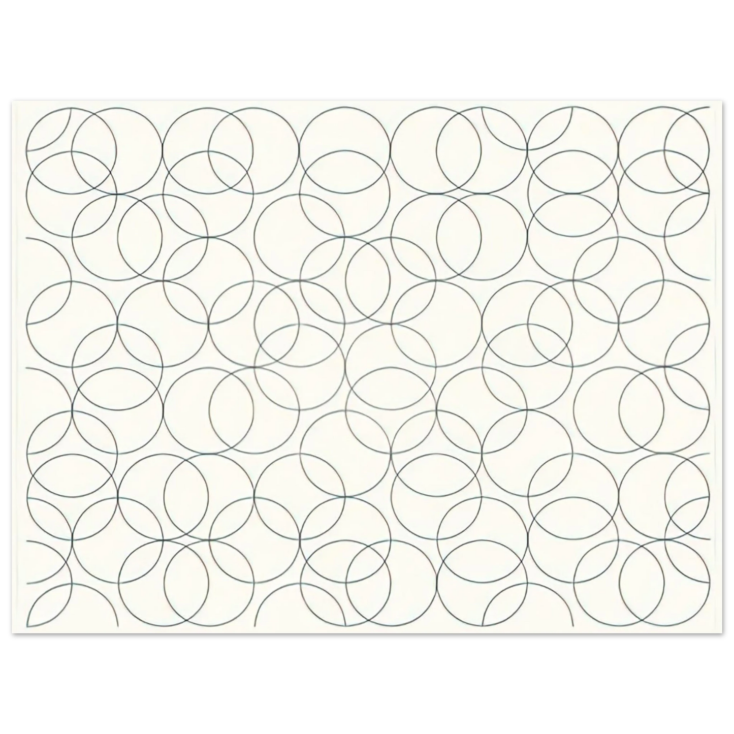 Bridget Riley - COMPOSITION WITH CIRCLES 5 2005 75x100 cm / 30x40inches Fine Art Poster