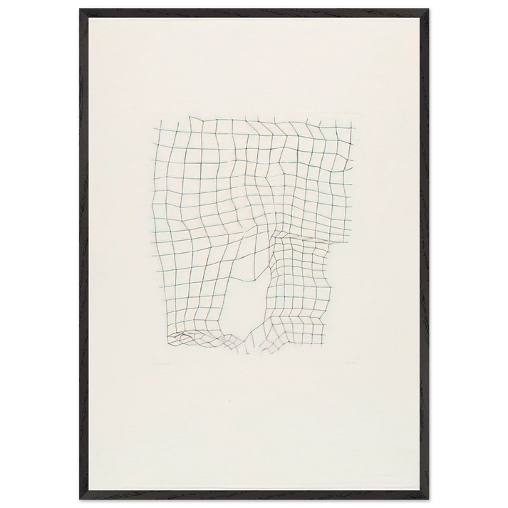 Reticularea - 1973 - Gego 70x100 cm / 28x40 inches Framed Art Print – Black Wooden Frame