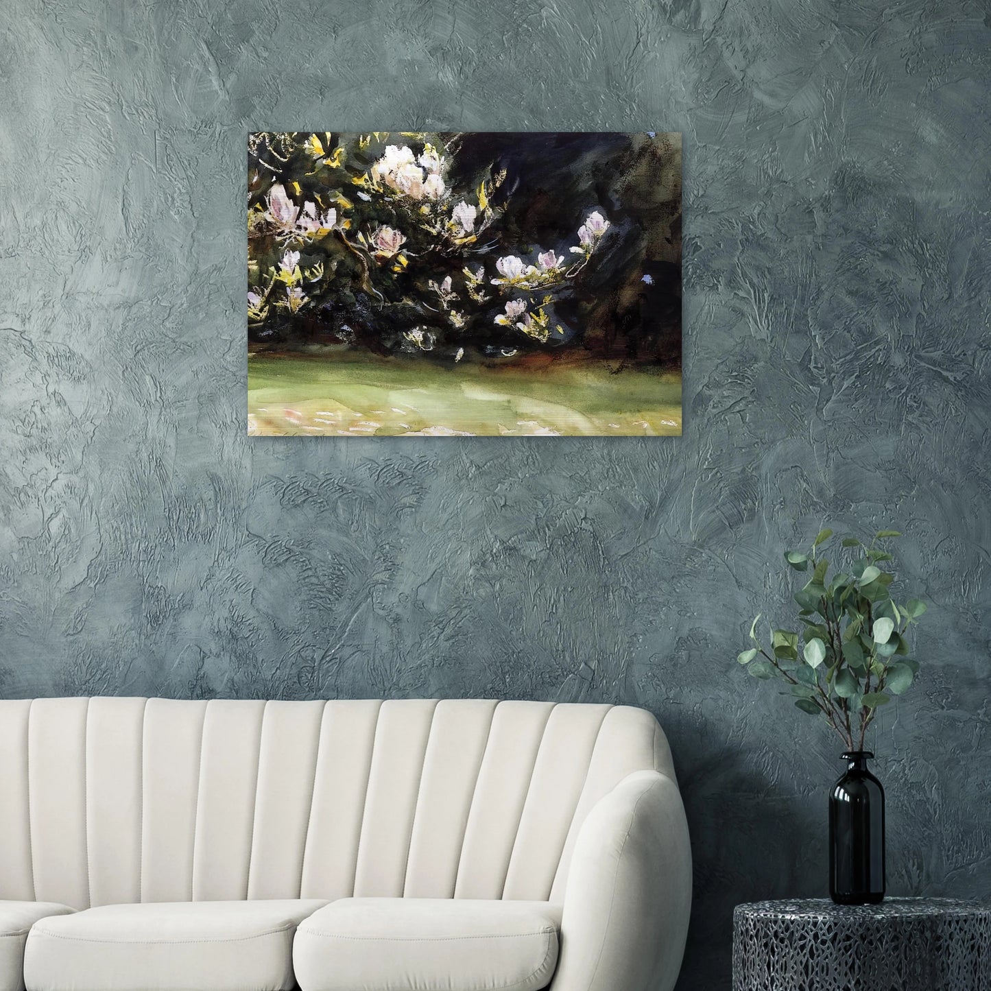 Magnolias - John Singer Sargent Brushed Aluminum Print - 70x100 cm / 28x40 inches | John Singer Sargent Aluminum Print | John Singer Sargent Prints
