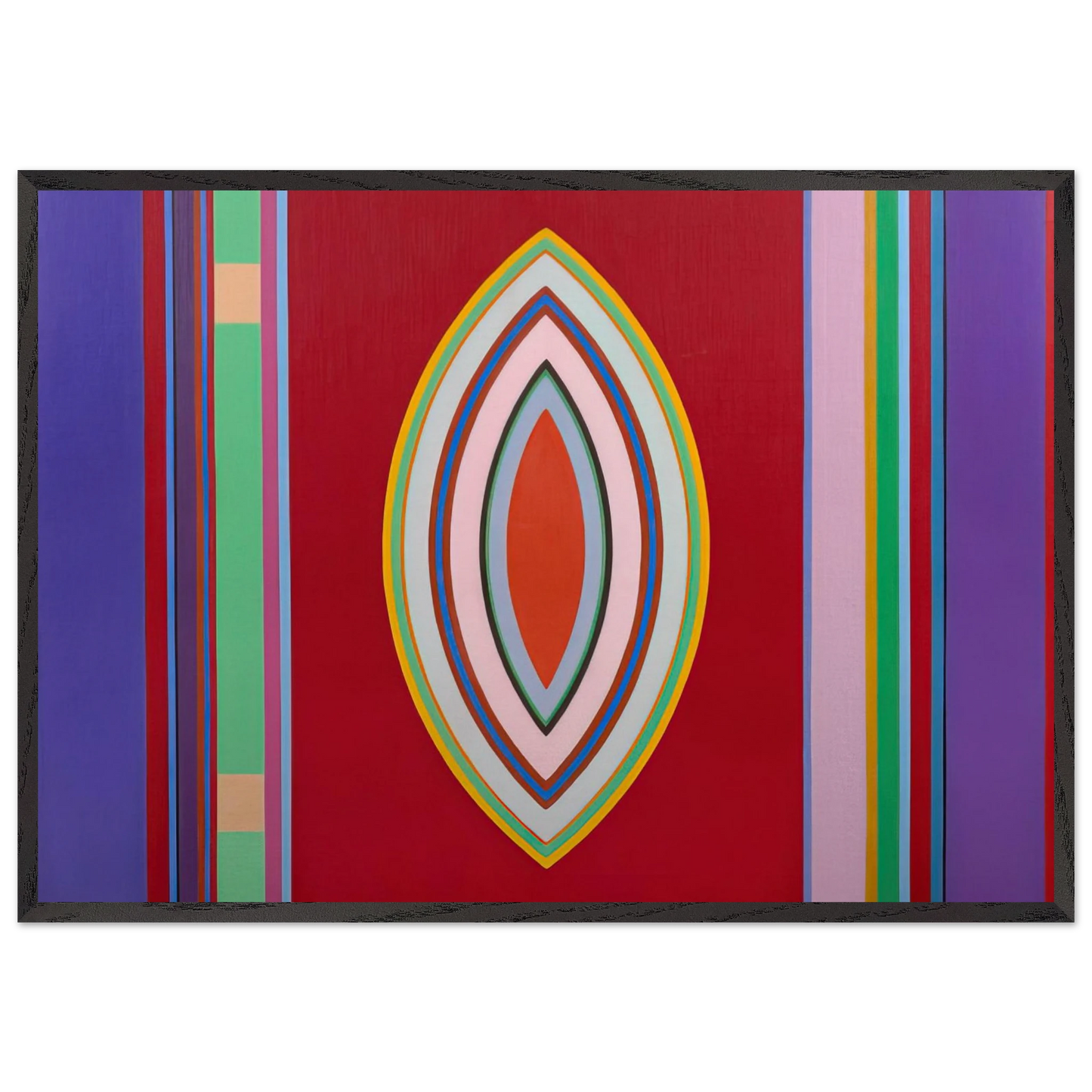 Sidon No 3 - 1965 - John Ferren 70x100 cm / 28x40 inches Framed Art Print – Black Wooden Frame