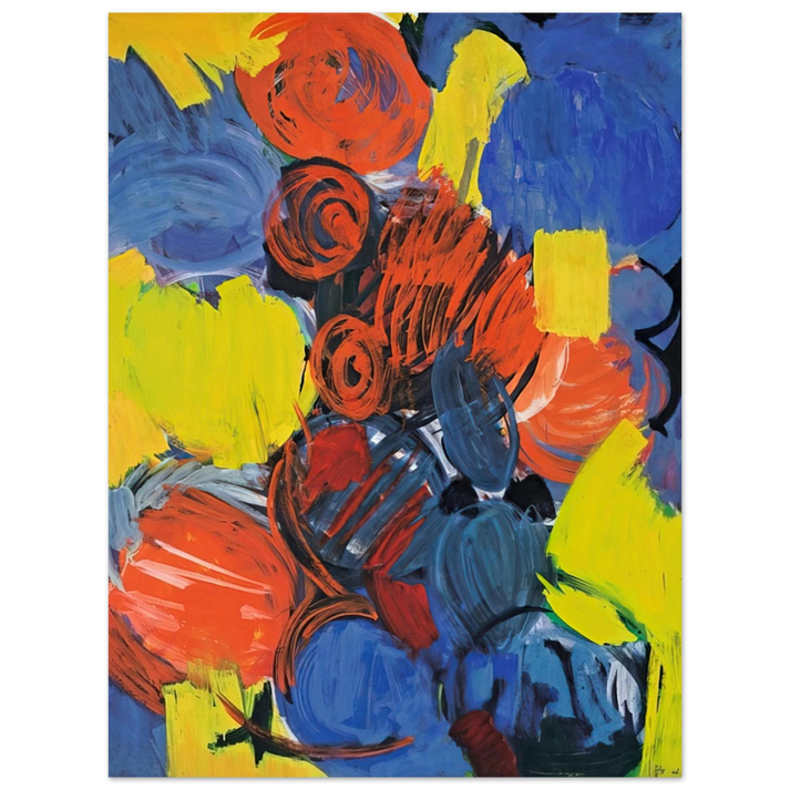 Ernst Wilhelm Nay - Weizengelb - 1962 75x100 cm / 30x40inches Fine Art Poster