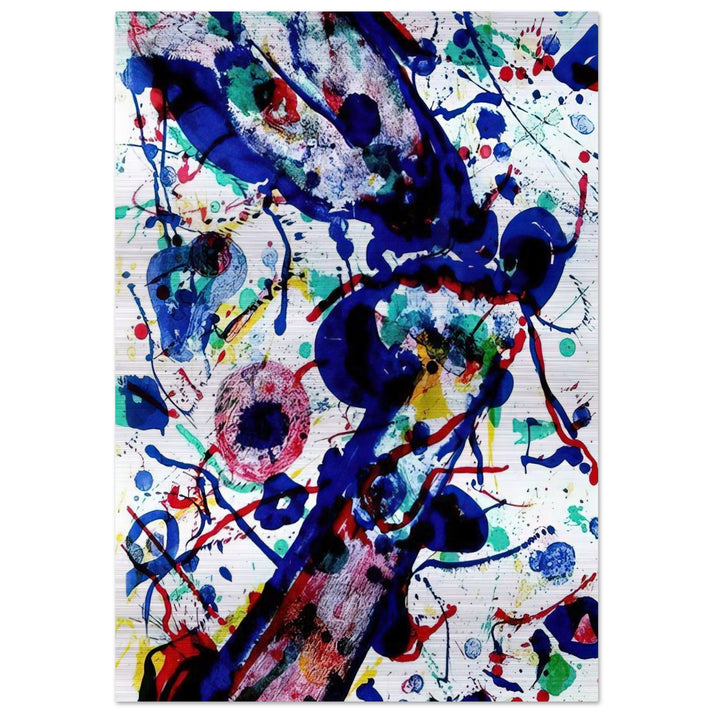 Untitled from Michel Waldberg s Posmes dans le ciel - Sam Francis Brushed Aluminum Print - 70x100 cm / 28x40 inches | Sam Francis Aluminum Print | Sam Francis Prints