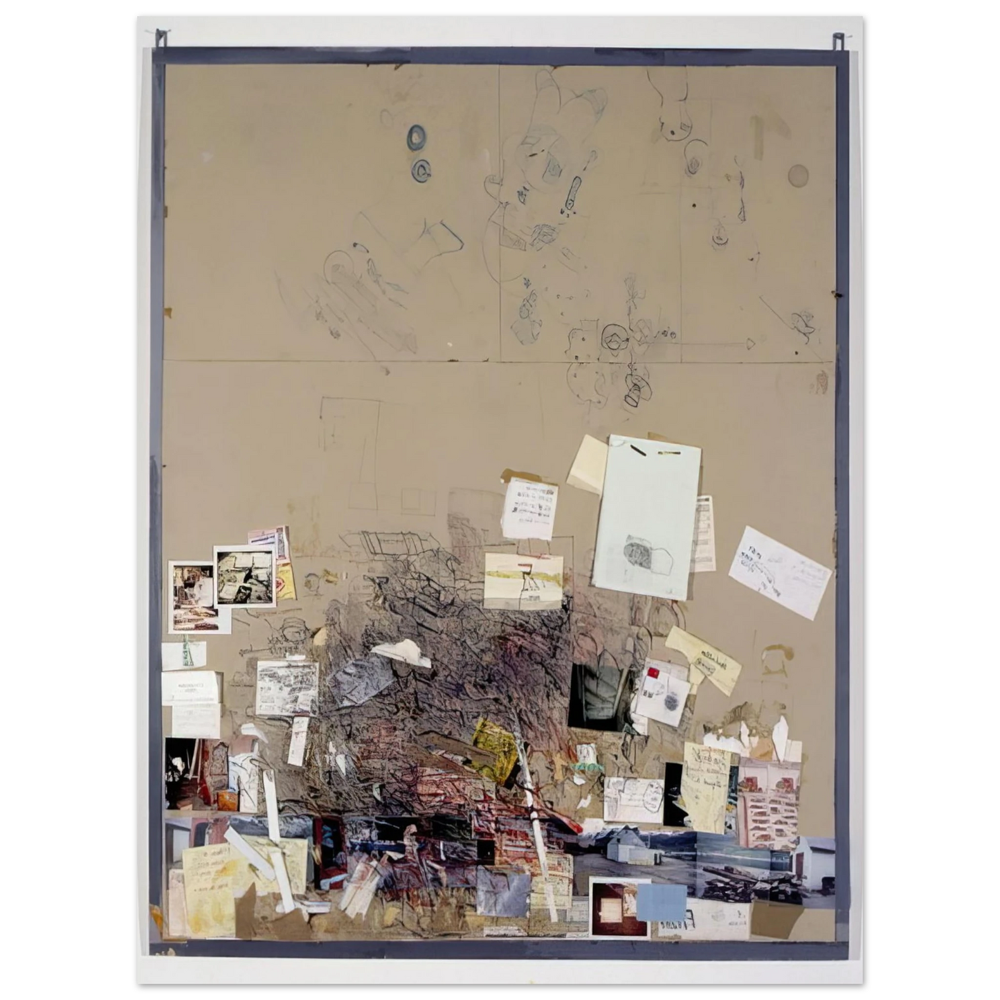 Dieter Roth - Tischmatte, Büro Hegenheimerstrasse, Base - 1994 75x100 cm / 30x40inches Fine Art Poster