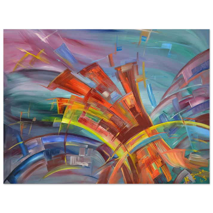 Konrad Zuse - Explosion and Dynamics 75x100 cm / 30x40inches Fine Art Poster