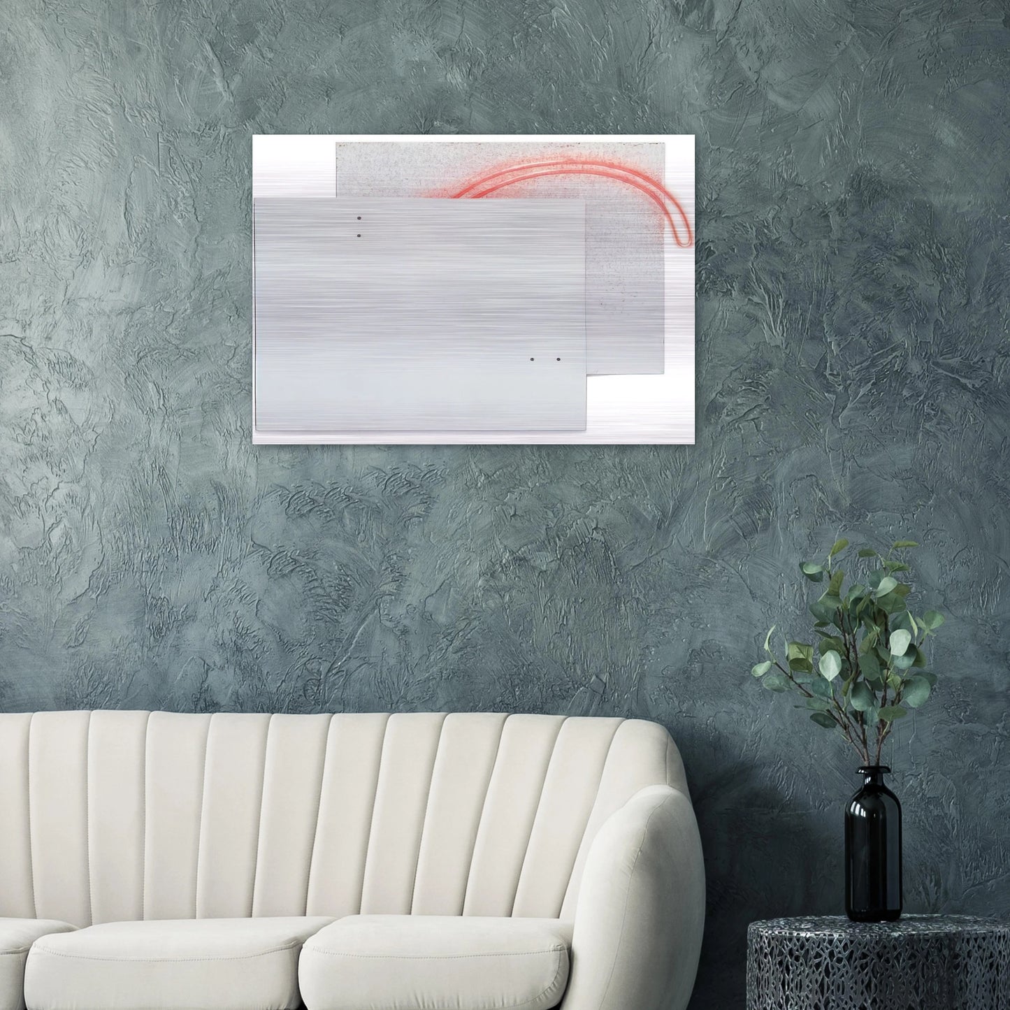 Guará's Eye - White - 1984 - Lygia Pape Brushed Aluminum Print - 70x100 cm / 28x40 inches | Lygia Pape Aluminum Print | Lygia Pape Prints