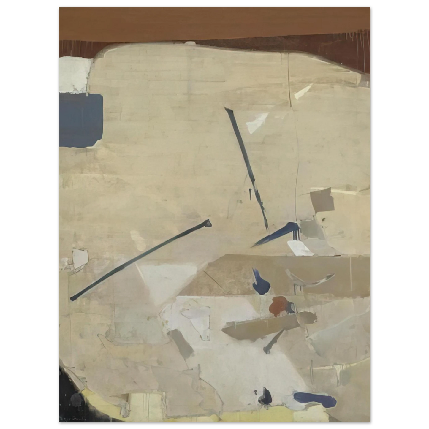 Kenzo Okada - The Cliff - Abstract Expressionism 75x100 cm / 30x40inches Fine Art Poster