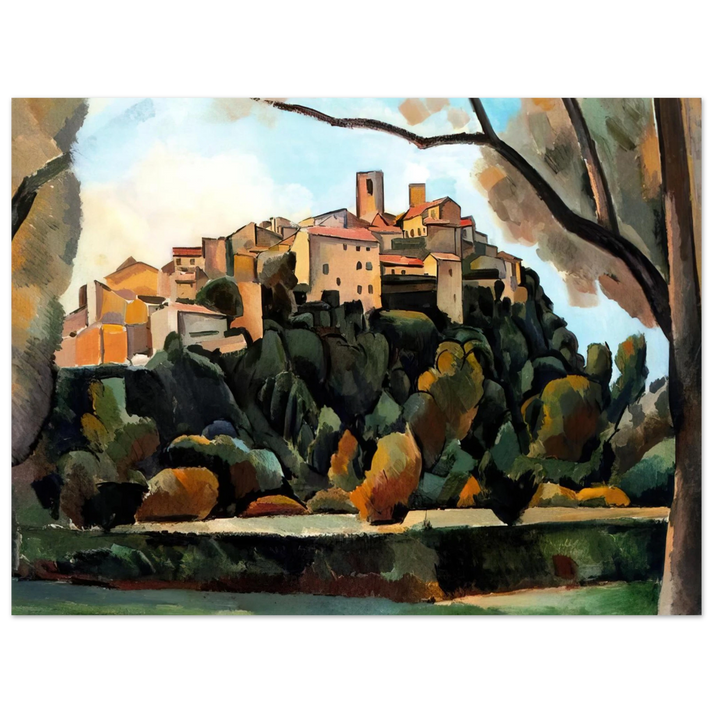 Andre Derain - VISTA DE SAINT PAUL DE VENCE 1910 75x100 cm / 30x40inches Fine Art Poster