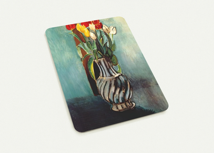ME MYSELF STENDHAL VASE OF TULIPS 1914 By Henri Matisse Pack of 10 Post Cards | Henri Matisse Post Cards | A6 (10.5 x 14.8 cm) - 4.1 x 5.8 inches