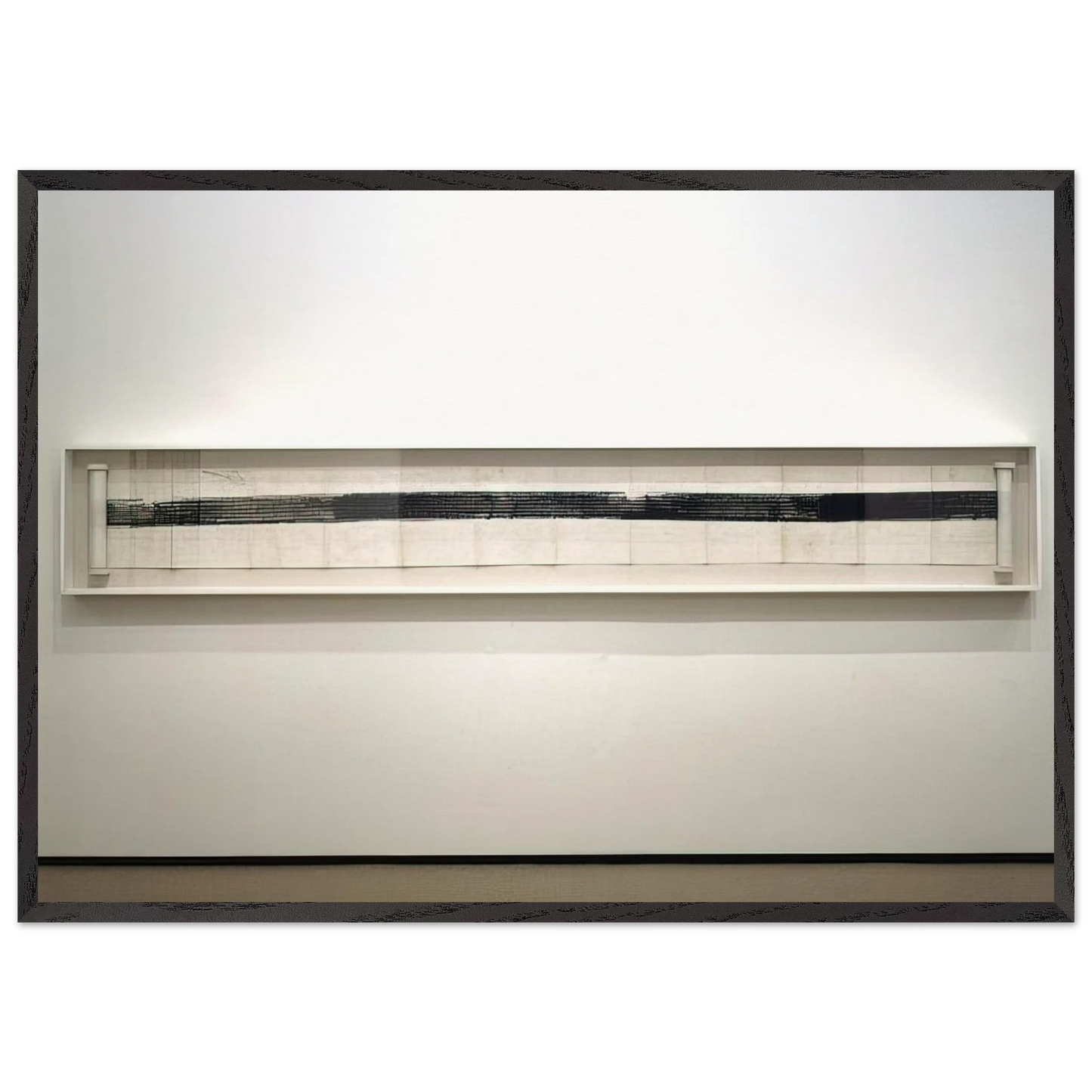 AUTOMOBILE TIRE PRINT 1953 - Robert Rauschenberg 70x100 cm / 28x40 inches Framed Art Print – Black Wooden Frame