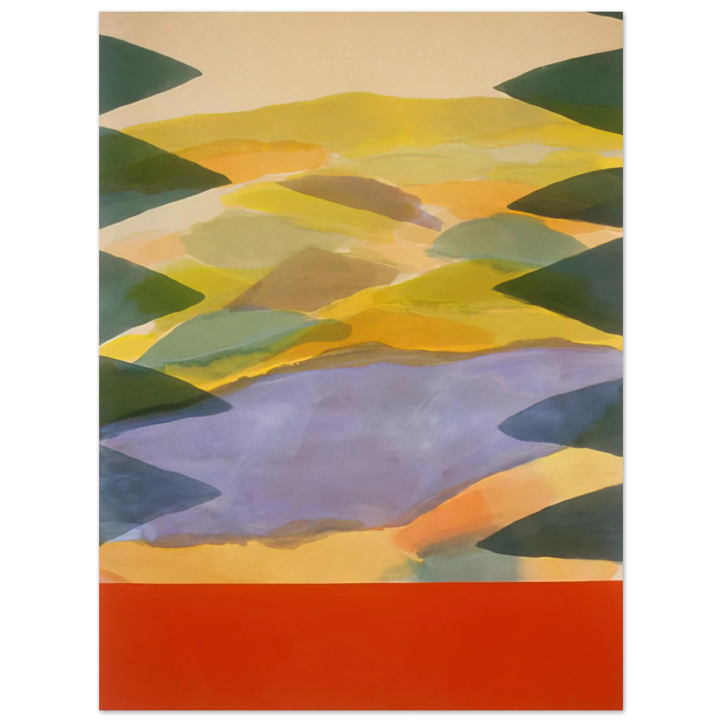 Ronnie Landfield - Imagination's Door - 1980 75x100 cm / 30x40inches Fine Art Poster