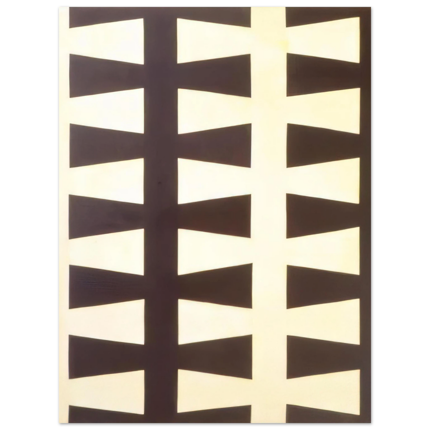 Leon Polk Smith - Black and White Repeat - 1953 75x100 cm / 30x40inches Fine Art Poster