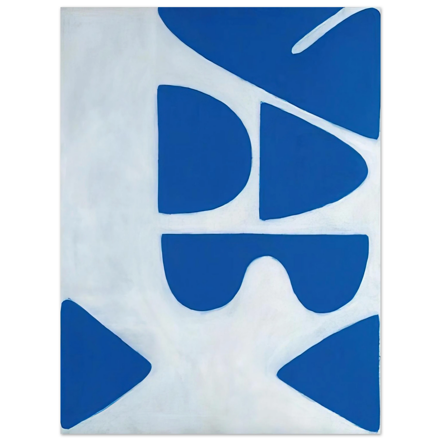 William Scott - Berlin Blues 6 - 1966 75x100 cm / 30x40inches Fine Art Poster