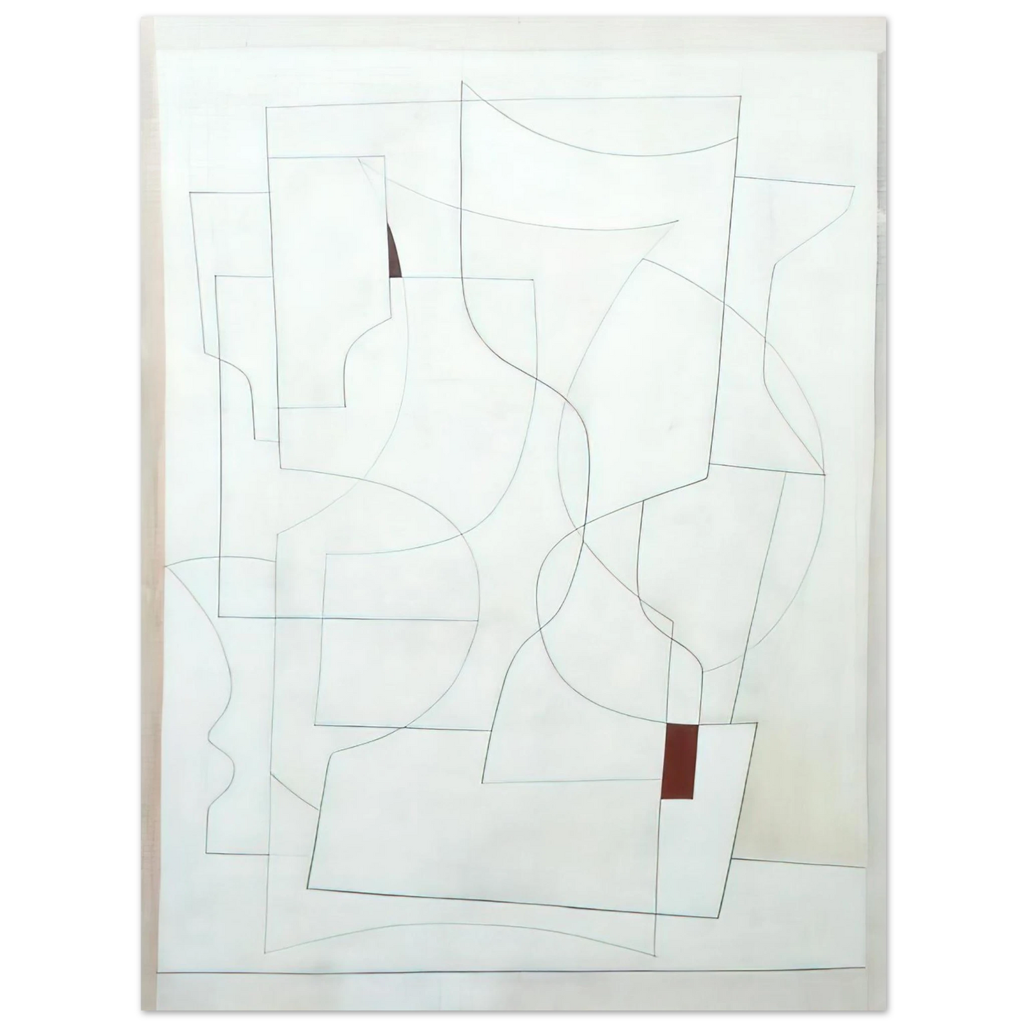 Ben Nicholson - July 27-53 ivory - 1953 75x100 cm / 30x40inches Fine Art Poster