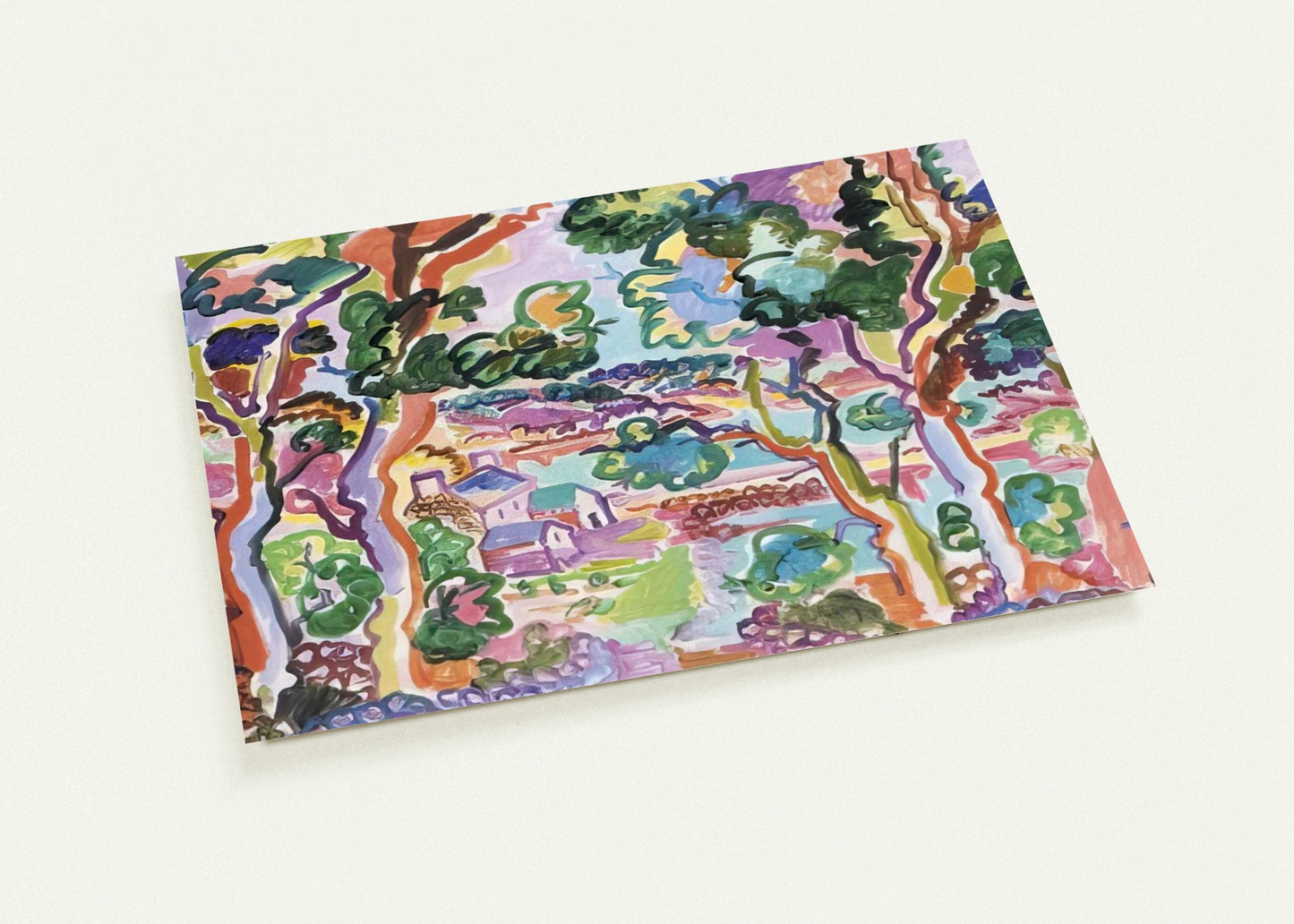 Paysage - Fauvism By Charles Lapicque Pack of 10 Post Cards | Charles Lapicque Post Cards | A6 (10.5 x 14.8 cm) - 4.1 x 5.8 inches