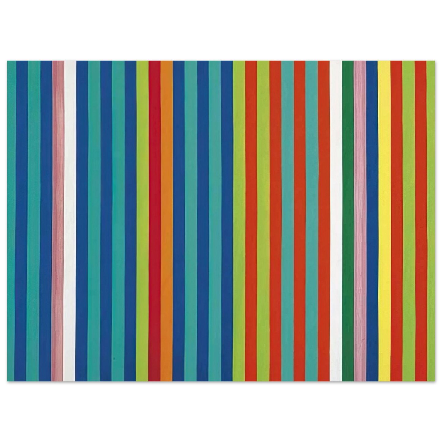 Gene Davis - Orange Twitter - 1966 75x100 cm / 30x40inches Fine Art Poster