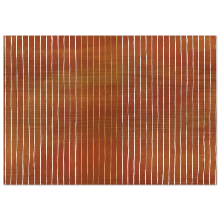 Pumpkin - 1959 - Gene Davis Brushed Aluminum Print - 70x100 cm / 28x40 inches | Gene Davis Aluminum Print | Gene Davis Prints