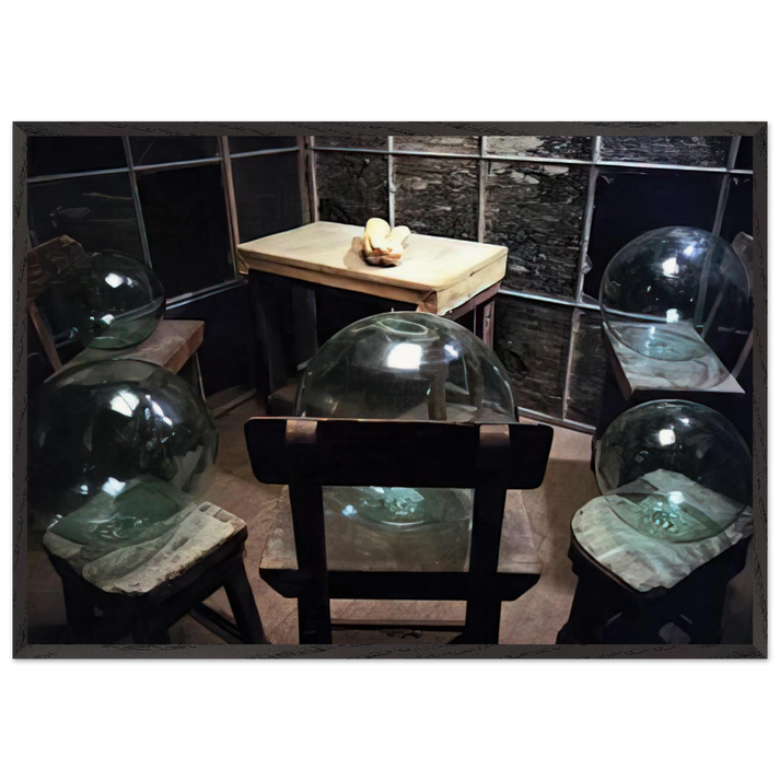 CELL GLASS SPHERES AND HANDS 1993 - Louise Bourgeois 70x100 cm / 28x40 inches Framed Art Print – Black Wooden Frame