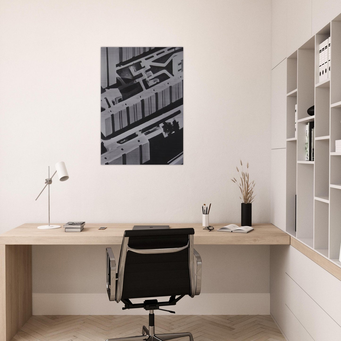 TOWNSCAPE SL 1969 0 - Gerhard Richter Brushed Aluminum Print - 70x100 cm / 28x40 inches | Gerhard Richter Aluminum Print | Gerhard Richter Prints