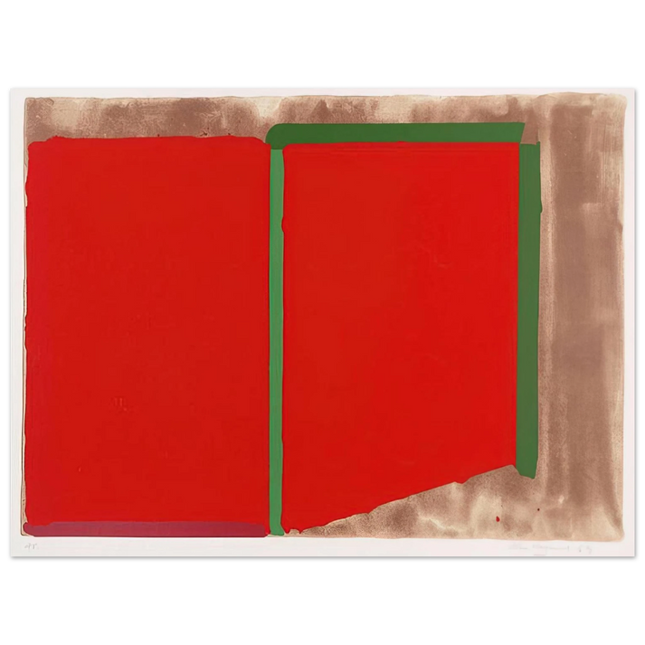 John Hoyland - Reds, Greens - 1969 75x100 cm / 30x40inches Fine Art Poster
