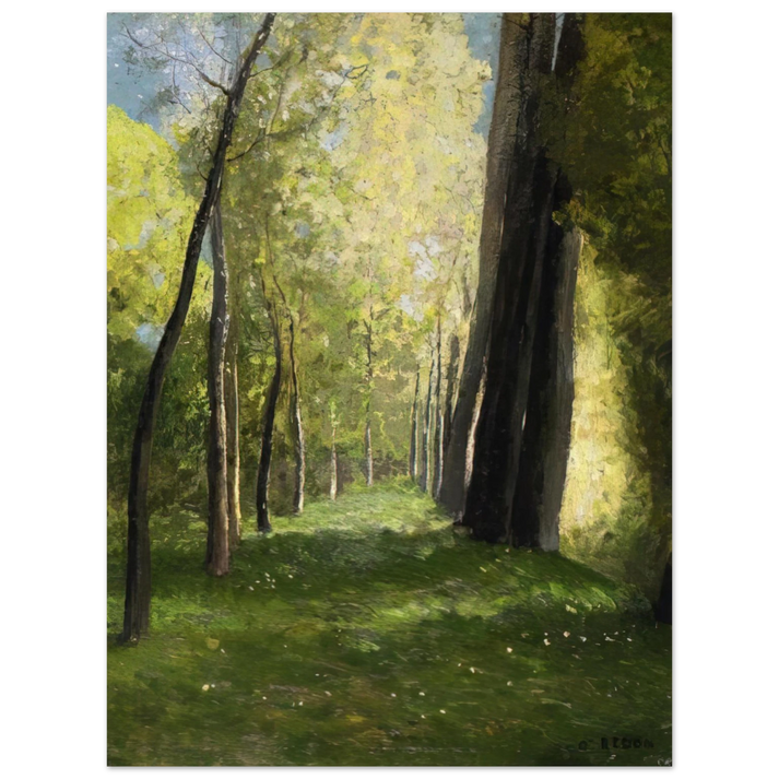 Odilon Redon - LANE OF TREES 75x100 cm / 30x40inches Fine Art Poster