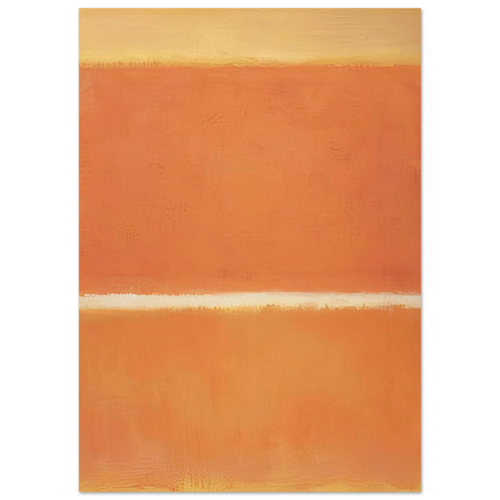 Mark Rothko - No.11 - 1963 Wall Art - 60x80 cm / 24x32 inches - Premium Wooden Framed Poster With Fine Art Paper - White frame