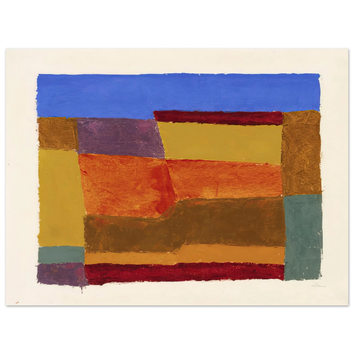 Josef Albers - STUDY FOR LAYERED 1940 75x100 cm / 30x40inches Fine Art Poster