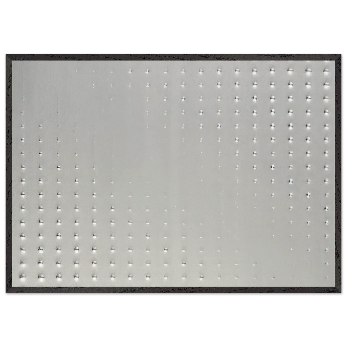 Untitled - 1995 N3 - Enrico Castellani 70x100 cm / 28x40 inches Framed Art Print – Black Wooden Frame