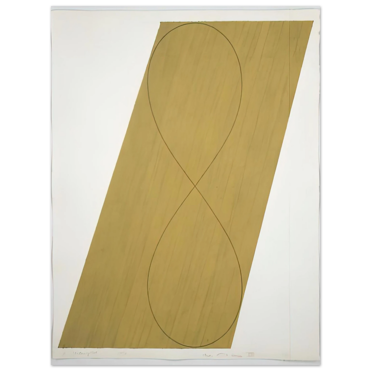 Robert Mangold - STUDY ATTIC SERIES VIII 1990 75x100 cm / 30x40inches Fine Art Poster