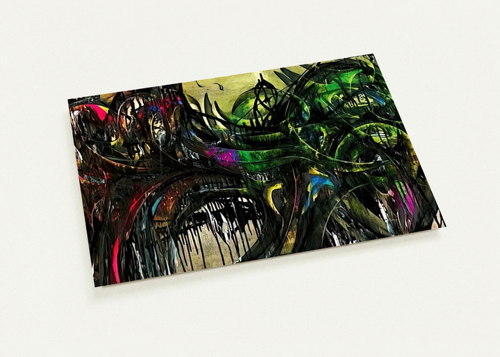 Peinture - 1955 By Simon Hantai Pack of 10 Post Cards | Simon Hantai Post Cards | A6 (10.5 x 14.8 cm) - 4.1 x 5.8 inches