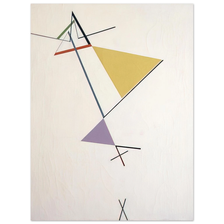 Tomas Maldonado - Desarrollo del triángulo - 1951 75x100 cm / 30x40inches Fine Art Poster