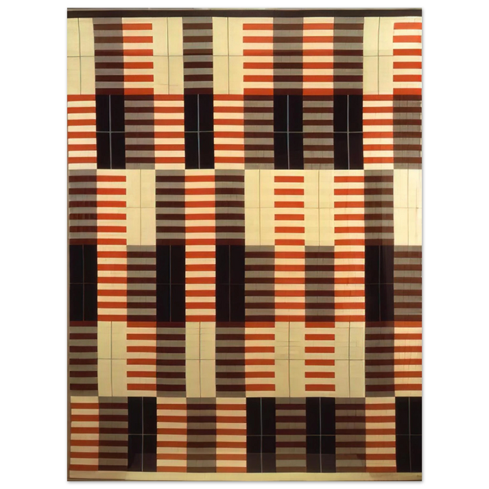 Anni Albers - BLACK WHITE RED 1964 75x100 cm / 30x40inches Fine Art Poster