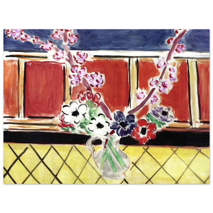 Henri Matisse - ANEMONES AND PEACH BLOSSOMS 1944 75x100 cm / 30x40inches Fine Art Poster